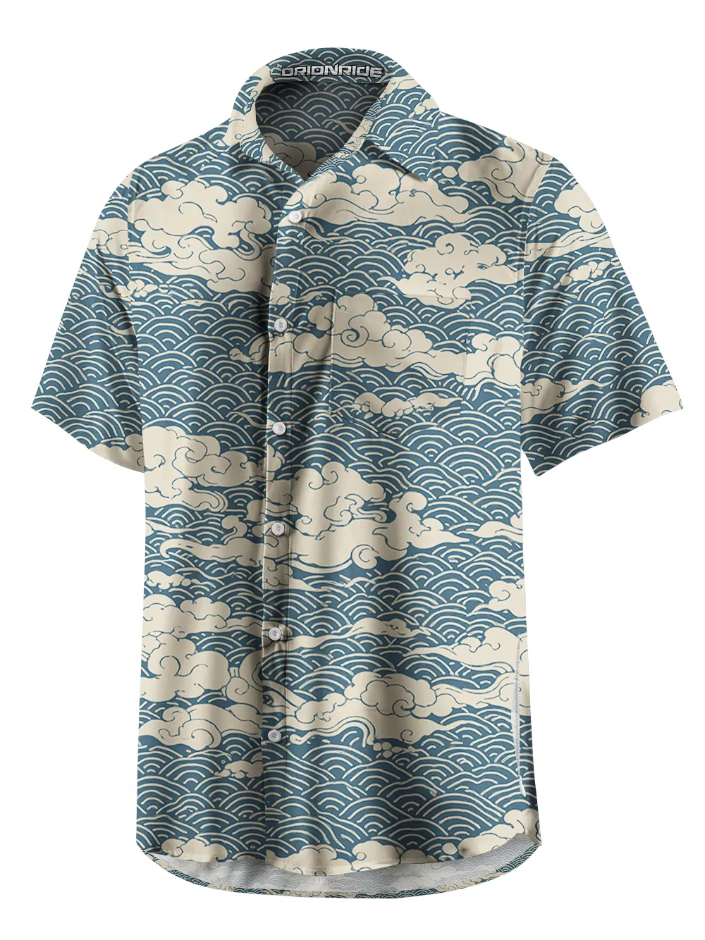 Orionride Above The Clouds Zipper Pockets Ultra Lightweight Short Sleeves Gravel Shirt sold by Orionride product image thumbnail 2