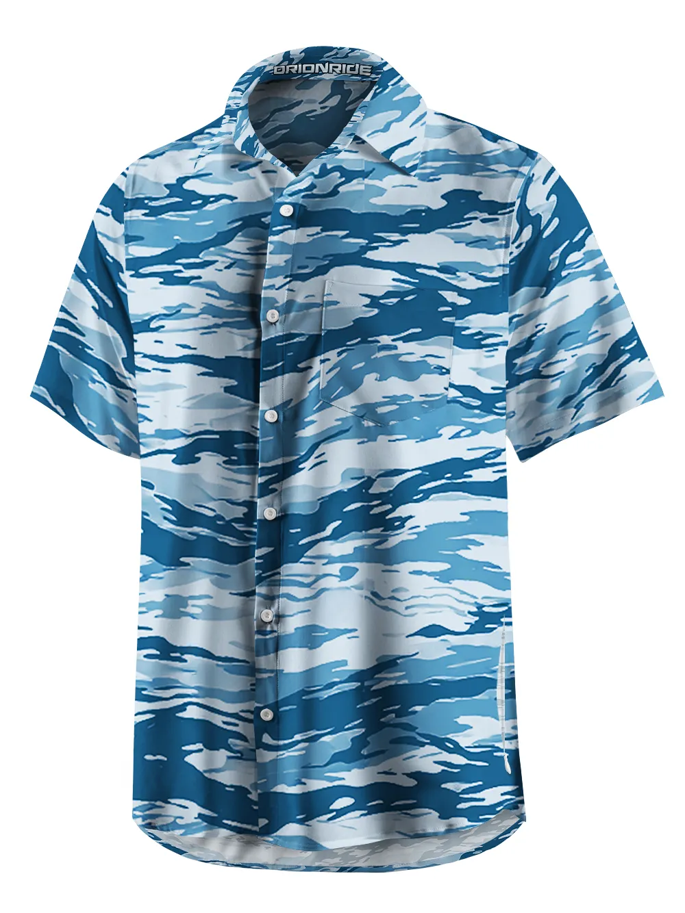 Orionride Blurry Ripples Zipper Pockets Ultra Lightweight Short Sleeves Gravel Shirt sold by Orionride product image thumbnail 2