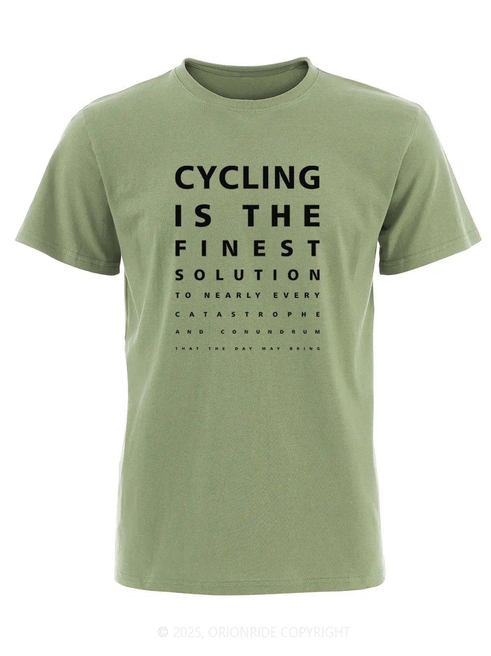 Orionride Funny Vision Chart Short Sleeves Bike T-Shirt sold by Orionride product image thumbnail 5