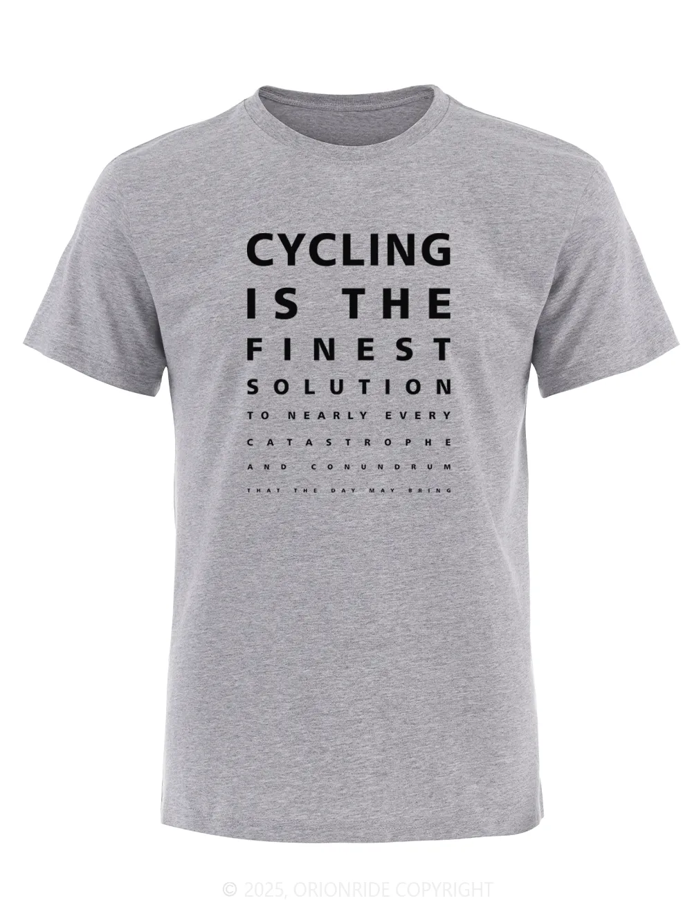 Orionride Funny Vision Chart Short Sleeves Bike T-Shirt sold by Orionride product image thumbnail 2