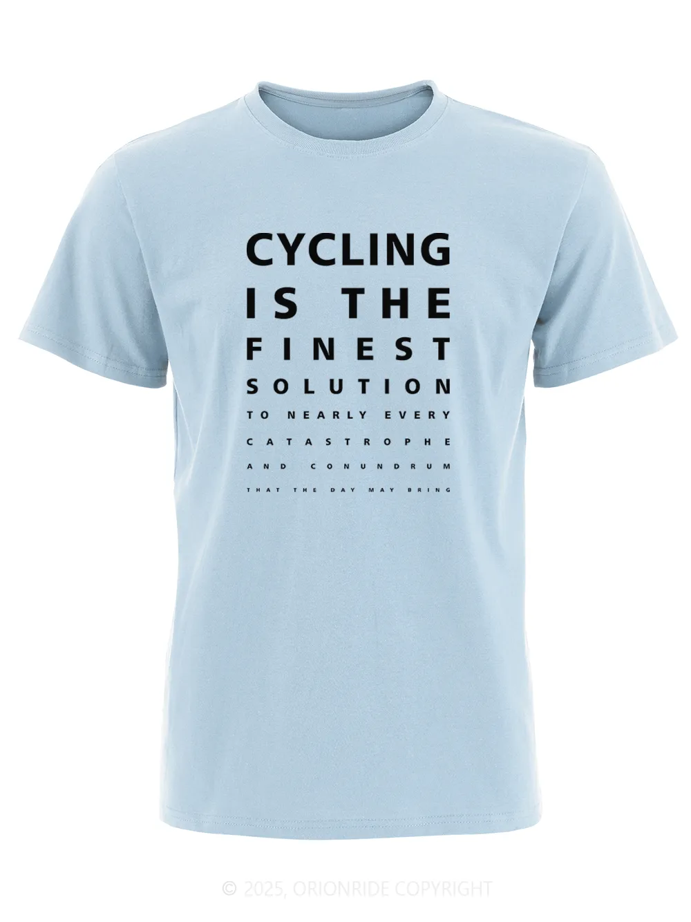 Orionride Funny Vision Chart Short Sleeves Bike T-Shirt sold by Orionride product image thumbnail 4