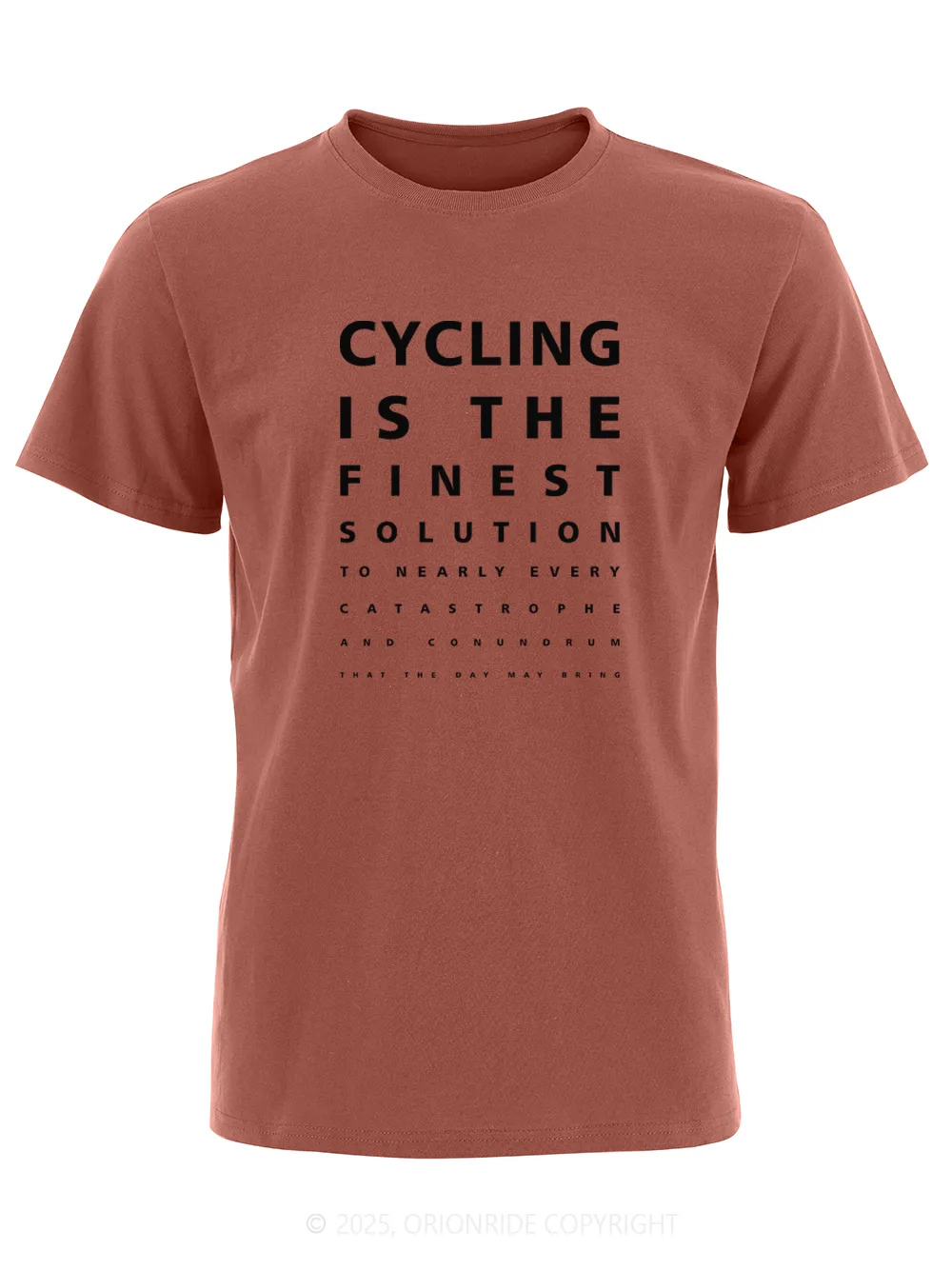Orionride Funny Vision Chart Short Sleeves Bike T-Shirt sold by Orionride