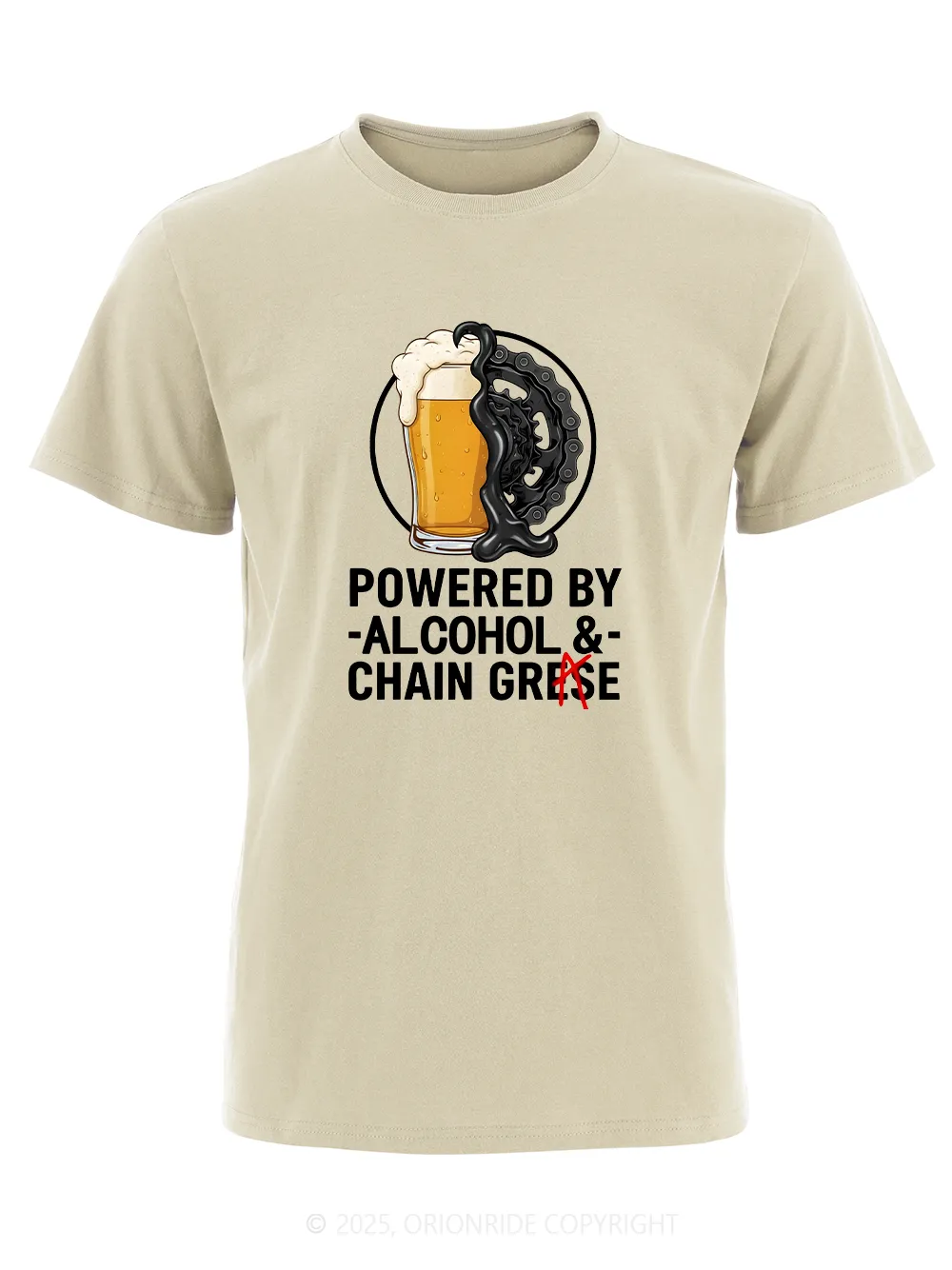 Orionride Alcohol Short Sleeves Bike T-Shirt sold by Orionride