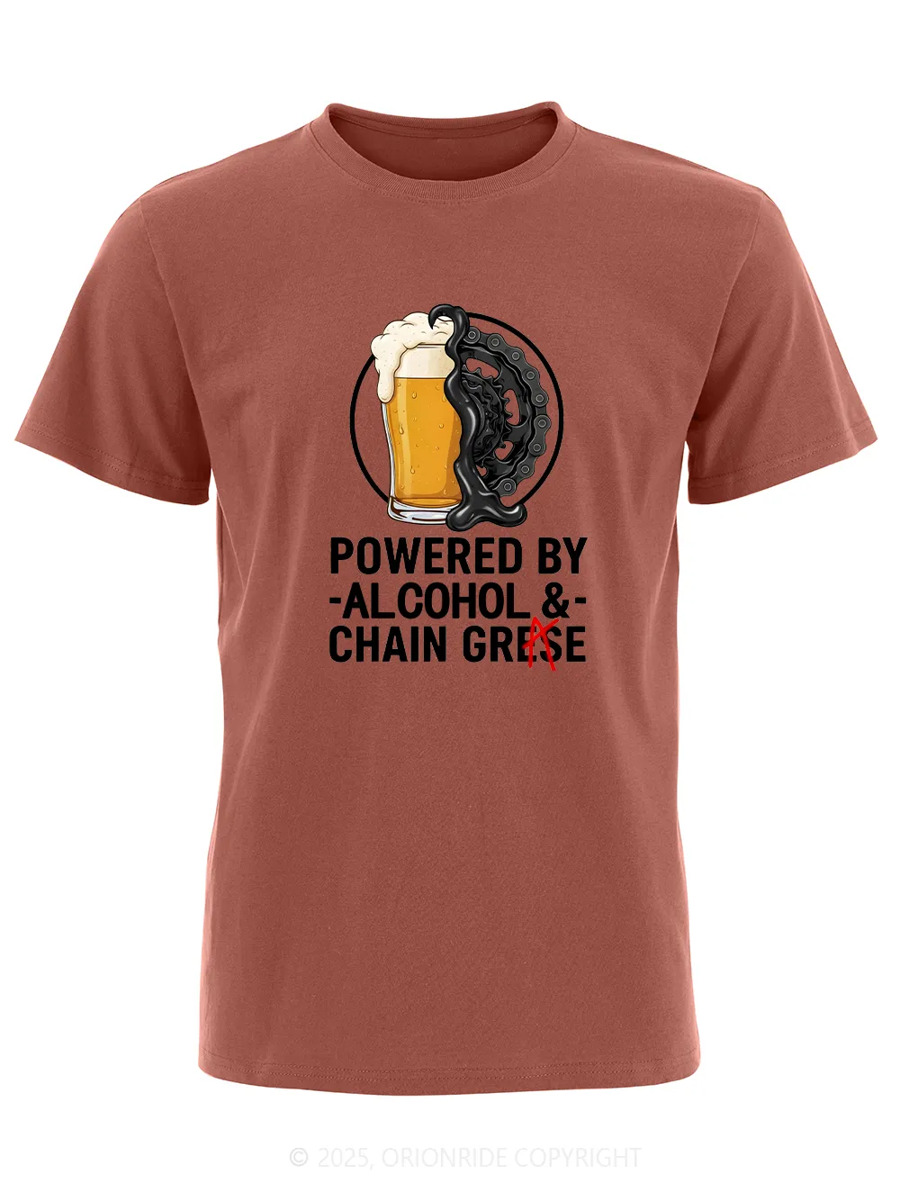 Orionride Alcohol Short Sleeves Bike T-Shirt sold by Orionride product image thumbnail 5