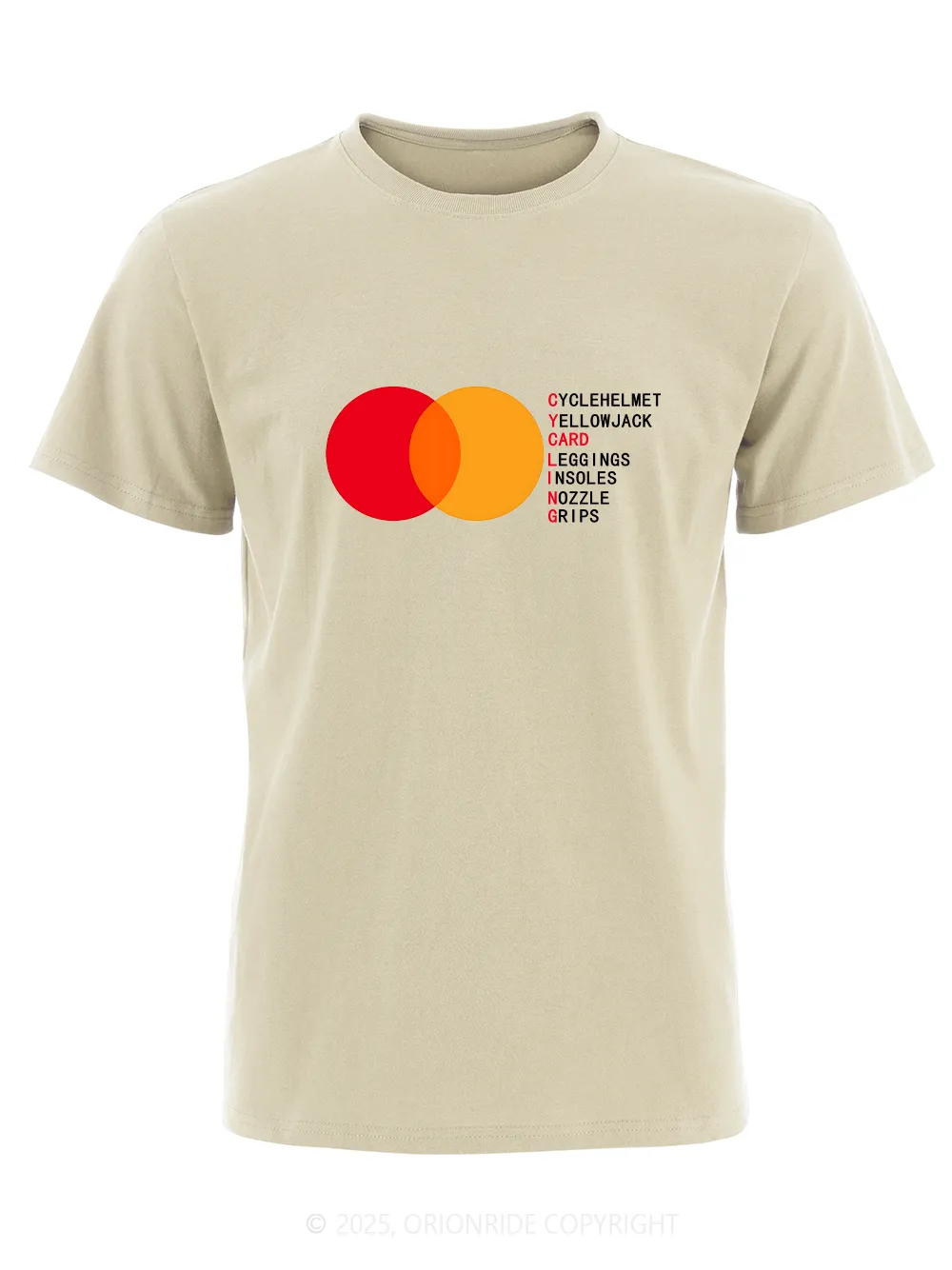 Orionride Hidden Words Short Sleeves Bike T-Shirt sold by Orionride product image thumbnail 5