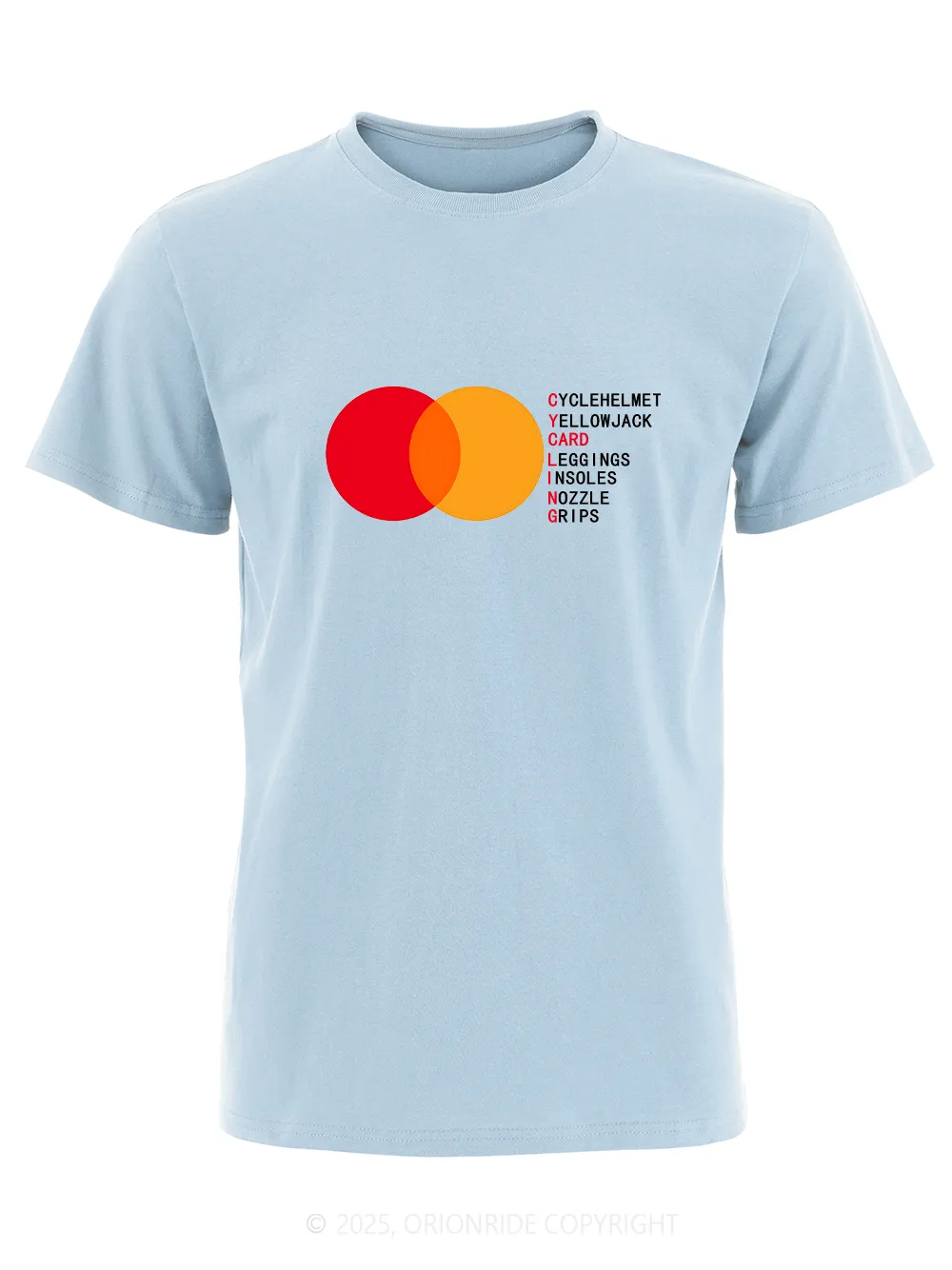 Orionride Hidden Words Short Sleeves Bike T-Shirt sold by Orionride product image thumbnail 3