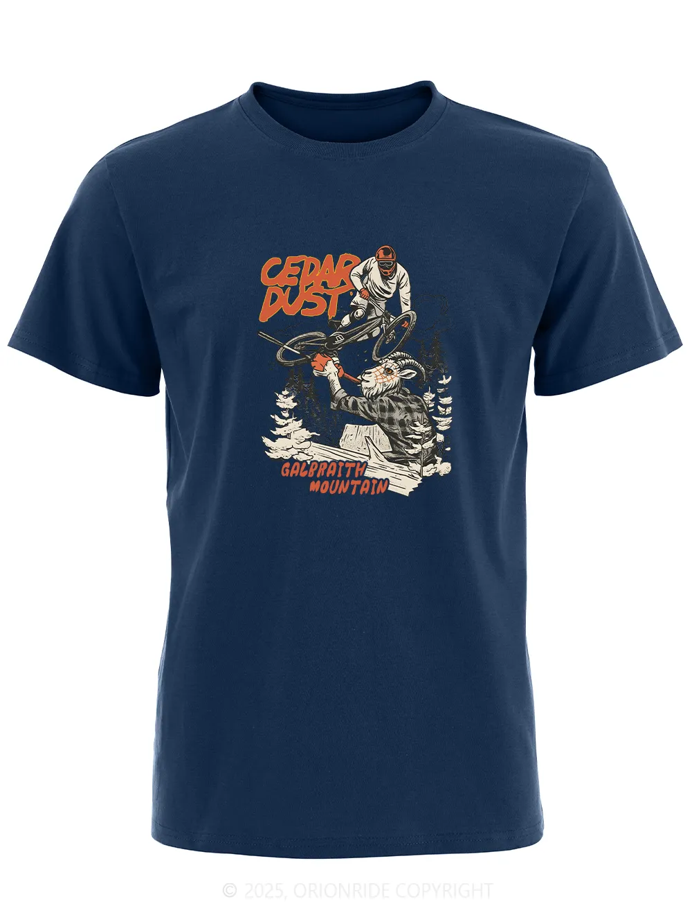 Orionride Cedar Dust Short Sleeves Bike T-Shirt sold by Orionride product image thumbnail 4