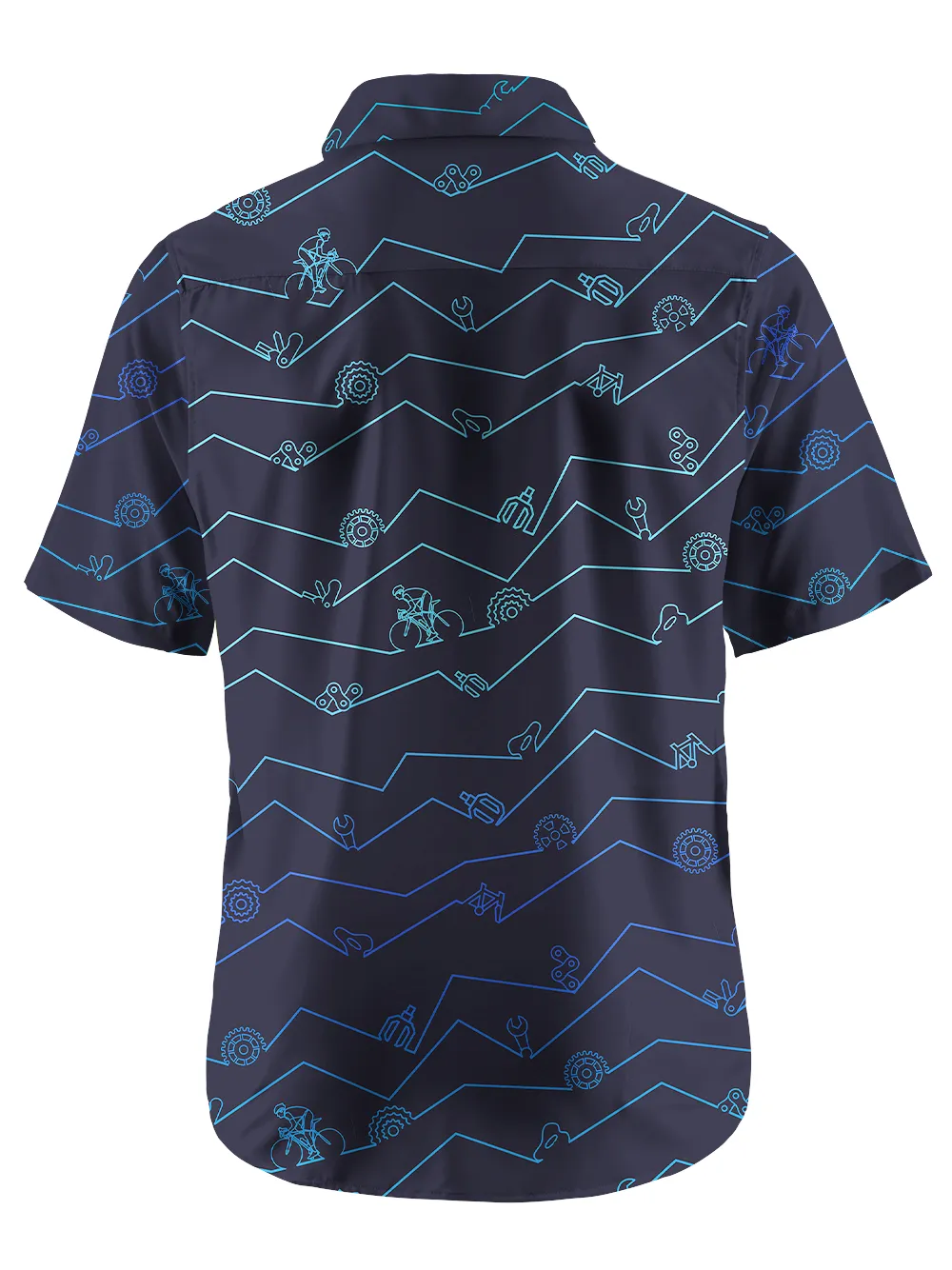 Orionride Challenging Roads Zipper Pockets Ultra Lightweight Short Sleeves Gravel Shirt sold by Orionride product image thumbnail 3