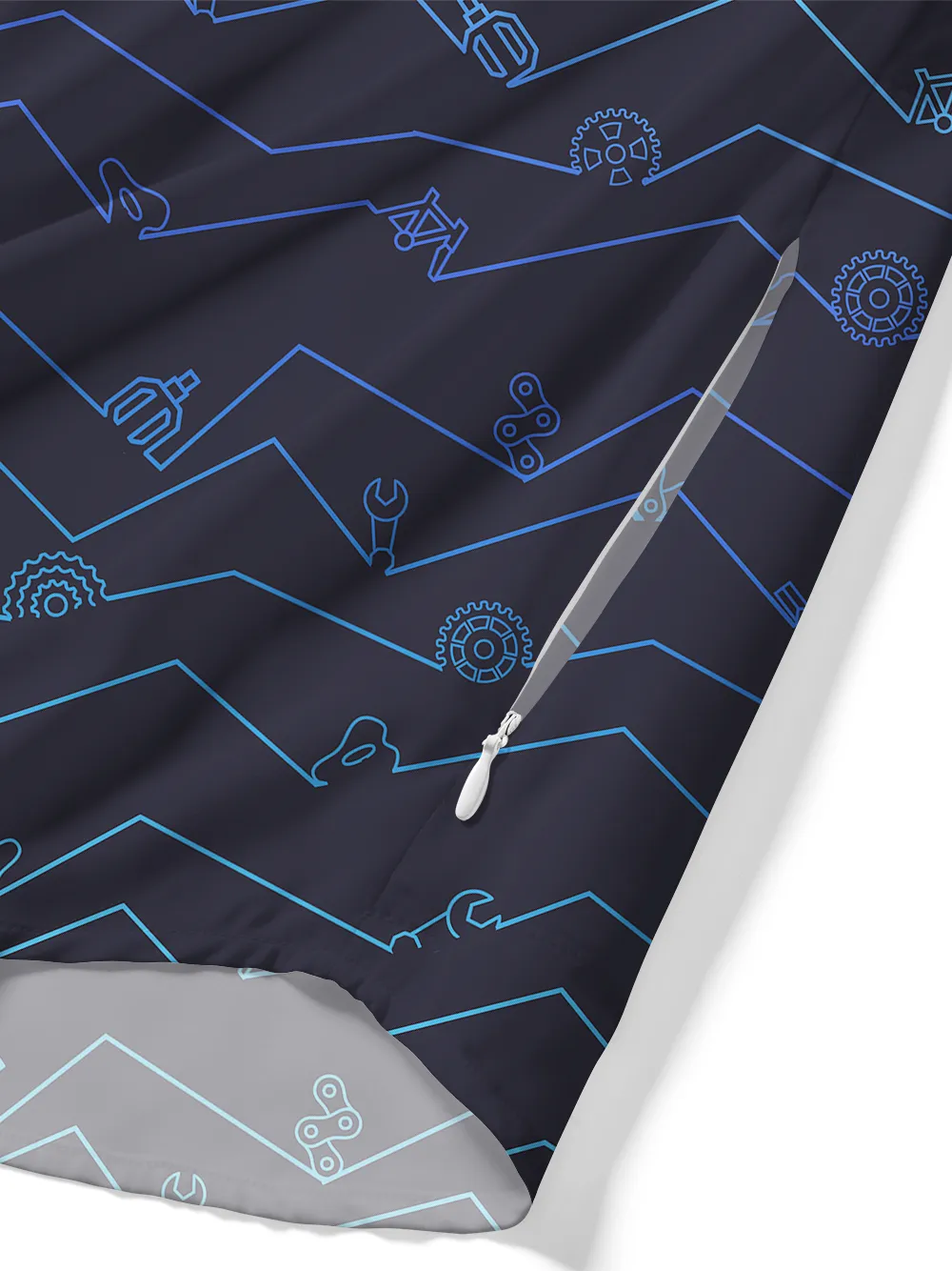 Orionride Challenging Roads Zipper Pockets Ultra Lightweight Short Sleeves Gravel Shirt sold by Orionride product image thumbnail 5