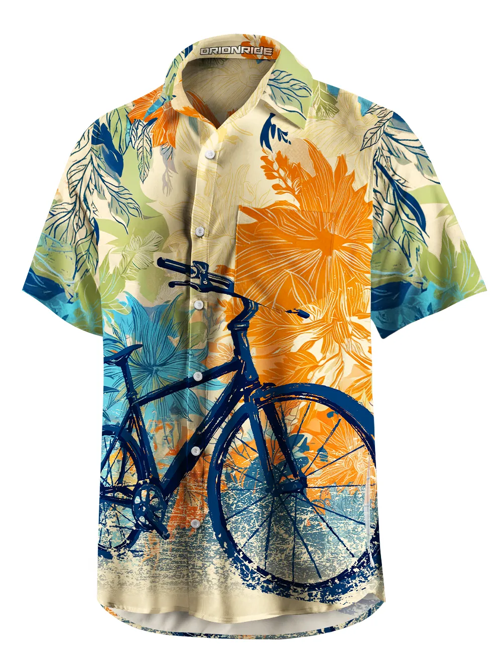 Orionride Cycling Stamps Zipper Pockets Ultra Lightweight Short Sleeves Gravel Shirt sold by Orionride product image thumbnail 2