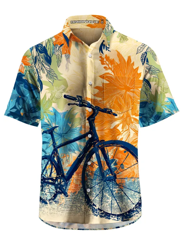 Orionride Cycling Stamps Zipper Pockets Ultra Lightweight Short Sleeves Gravel Shirt made by Orionride