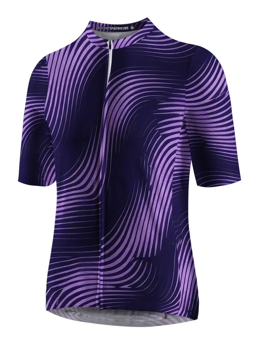 Orionride Purple Lines Short Sleeves Cycling Jersey sold by Orionride product image thumbnail 2