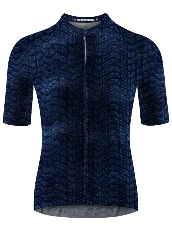Orionride Bicycle Tire Tracks Short Sleeves Cycling Jersey sold by Orionride