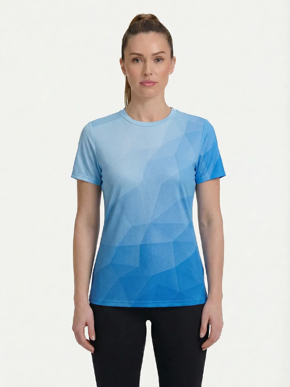 Orionride Ocean Blue Women's Breathable Short Sleeve T-shirt sold by Orionride product image thumbnail 2