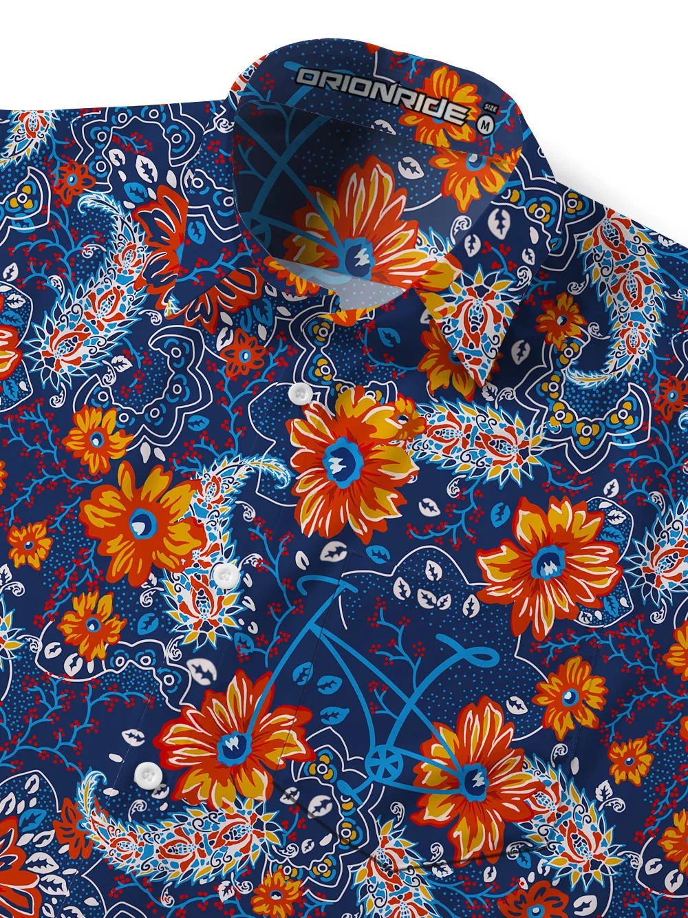 Orionride Sunset Garden Ultra Lightweight Short Sleeves Hawaiian shirt sold by Orionride product image thumbnail 3