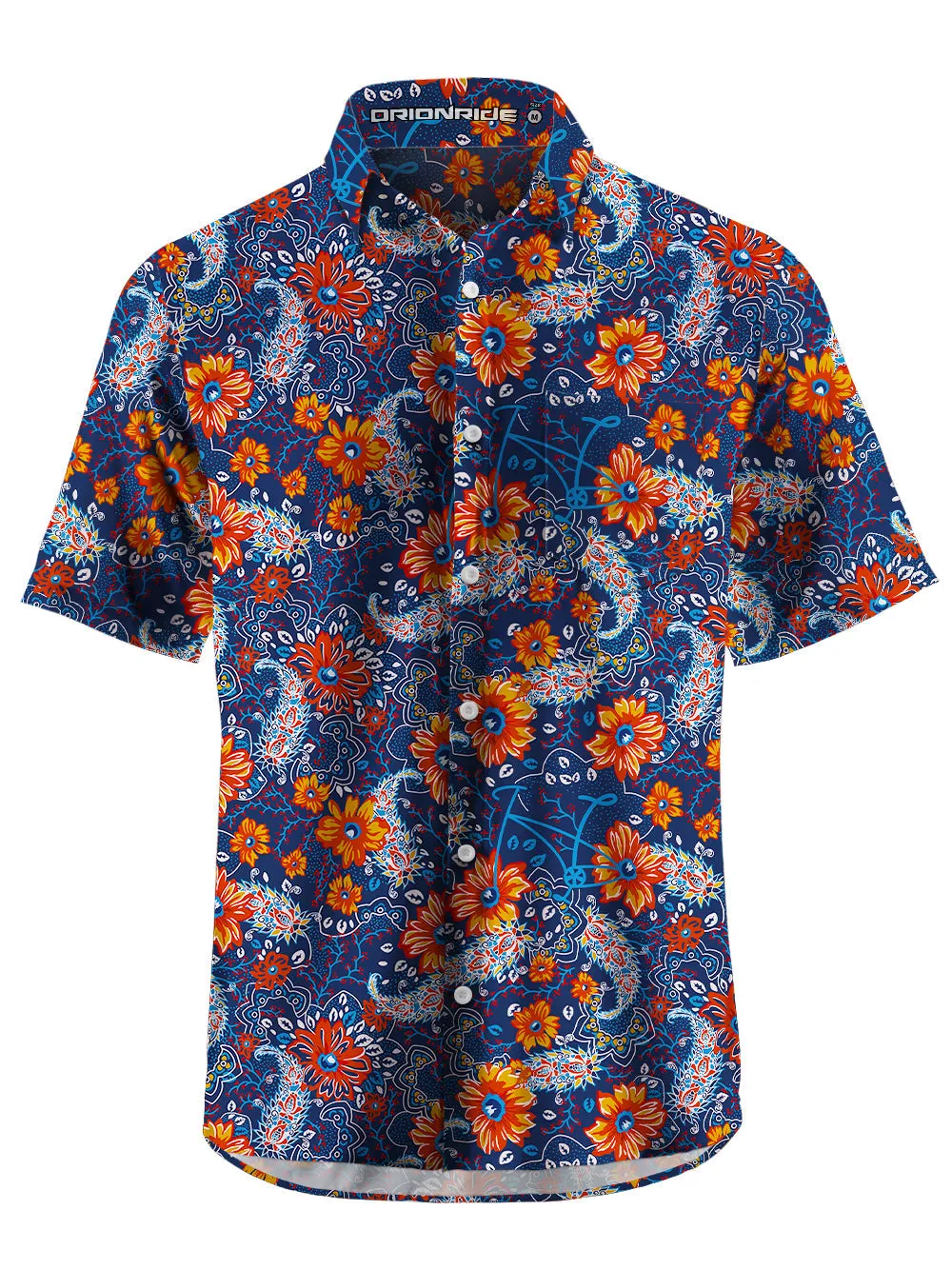 Orionride Sunset Garden Ultra Lightweight Short Sleeves Hawaiian shirt sold by Orionride