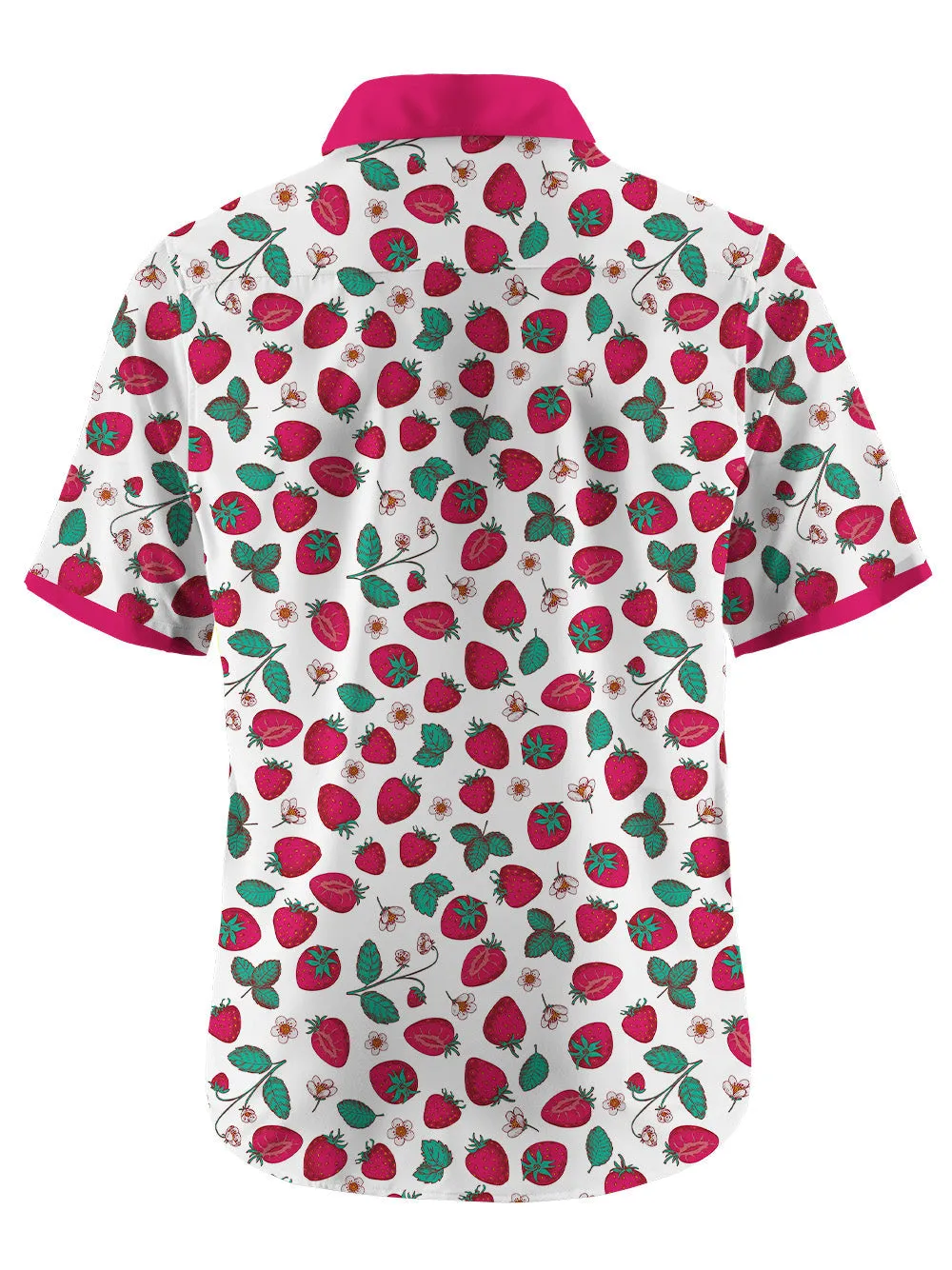 Orionride Strawberry Diary Ultra Lightweight Short Sleeves Hawaiian shirt sold by Orionride product image thumbnail 4