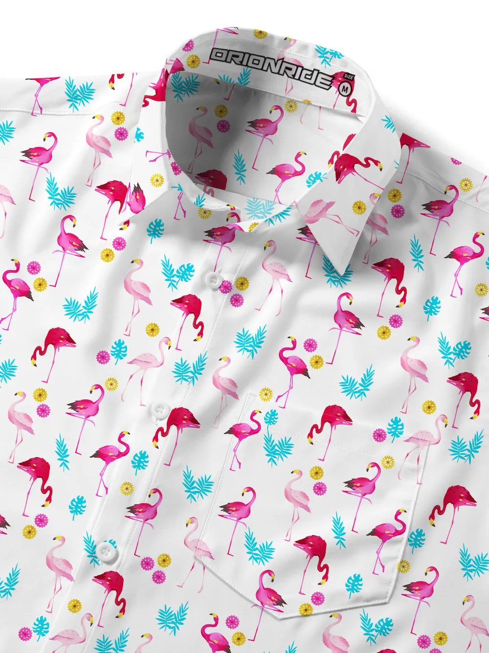 Orionride Dancing Flamingo Ultra Lightweight Short Sleeves Hawaiian shirt sold by Orionride product image thumbnail 5
