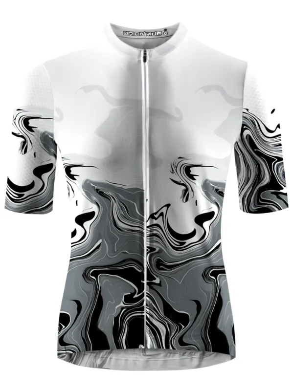 Orionride Ink Ripples Short Sleeves Cycling Jersey sold by Orionride