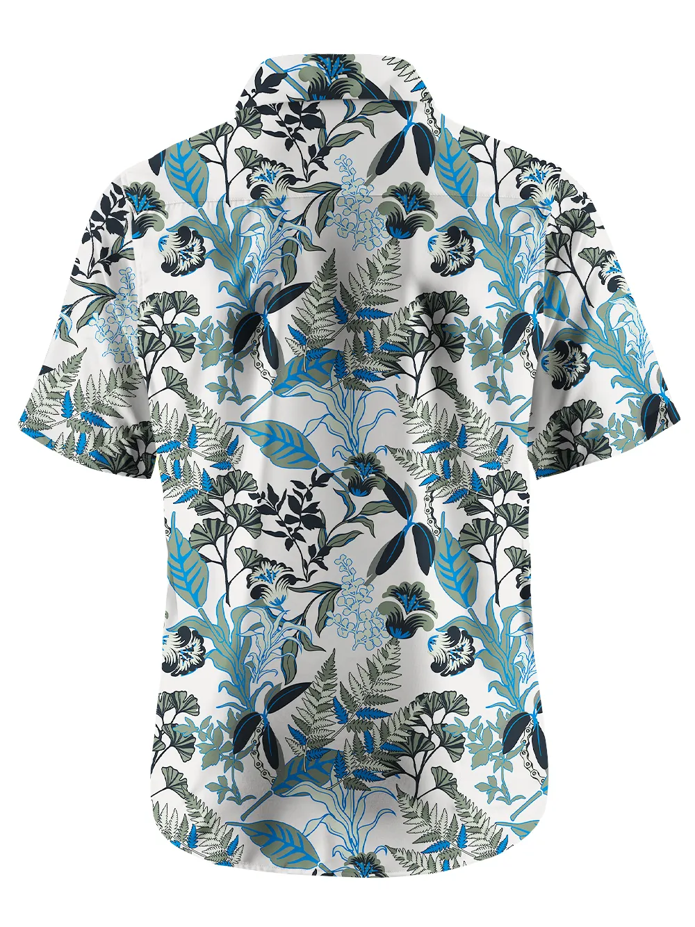 Orionride Flourishing Ferns Zipper Pockets Ultra Lightweight Short Sleeves Gravel Shirt sold by Orionride product image thumbnail 3