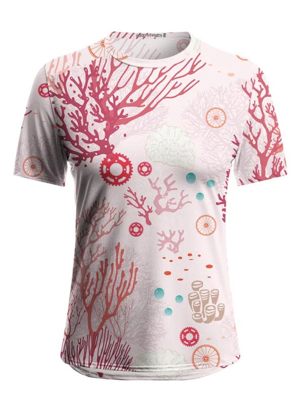Orionride Pink Coral Women's Breathable Short Sleeve T-shirt sold by Orionride