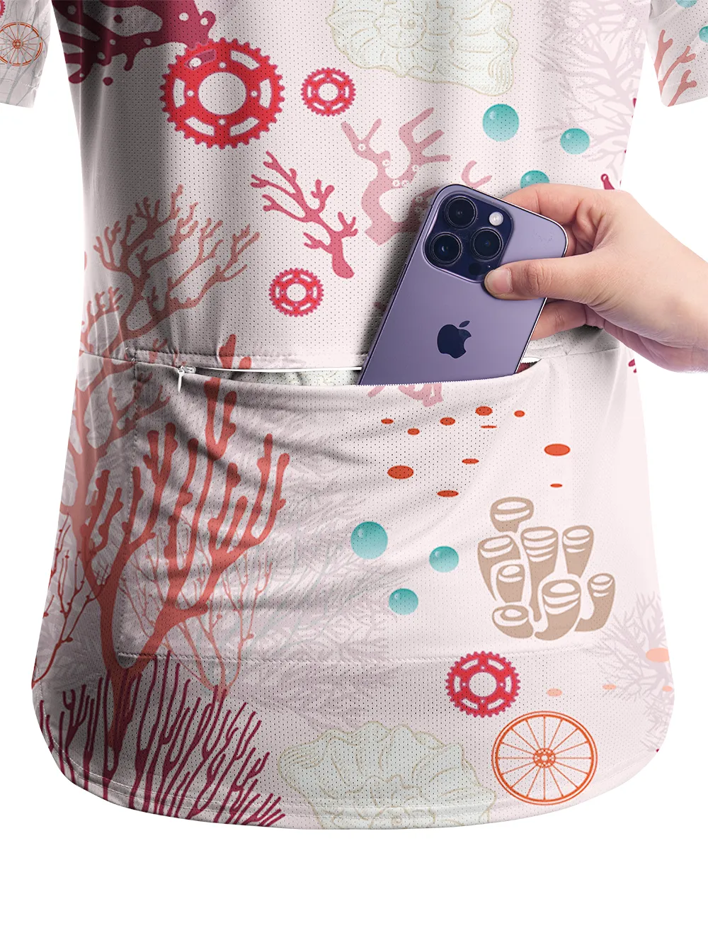 Orionride Pink Coral Women's Breathable Short Sleeve T-shirt sold by Orionride product image thumbnail 5