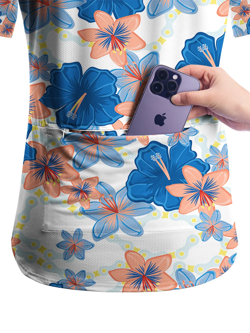 Orionride Hibiscus Chain Women's Breathable Short Sleeve T-shirt sold by Orionride product image thumbnail 5