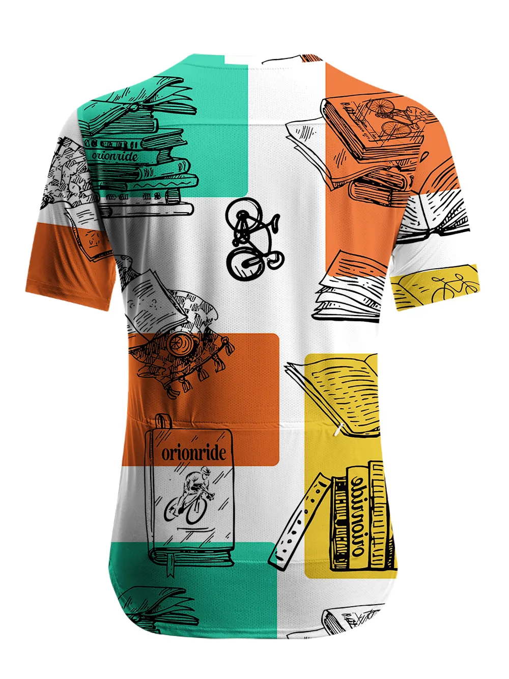 Orionride Books And Cycling Women's Breathable Short Sleeve T-shirt sold by Orionride product image thumbnail 3