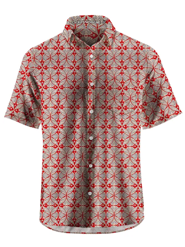 Orionride Gear Kaleidoscope Zipper Pockets Ultra Lightweight Short Sleeves Gravel Shirt sold by Orionride