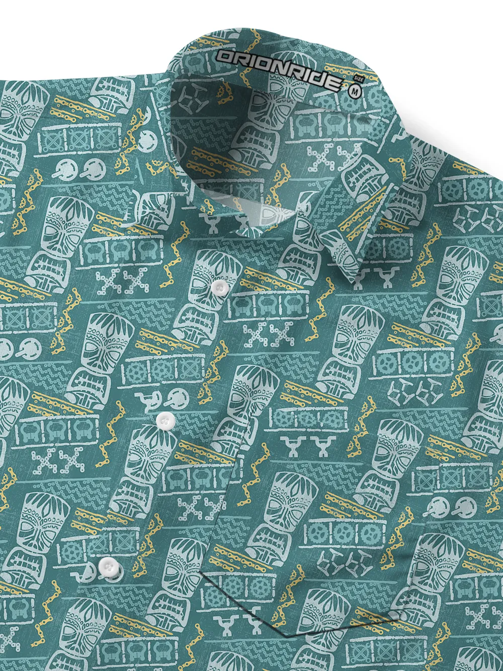 Orionride Ancient Stone Statues Zipper Pockets Ultra Lightweight Short Sleeves Gravel Shirt sold by Orionride product image thumbnail 4