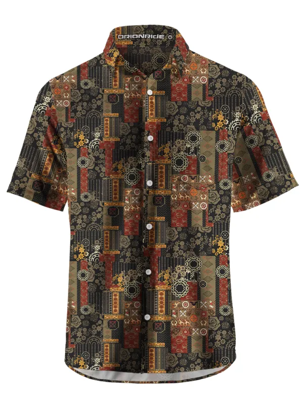 Orionride Retro Gear Flower Zipper Pockets Ultra Lightweight Short Sleeves Gravel Shirt sold by Orionride