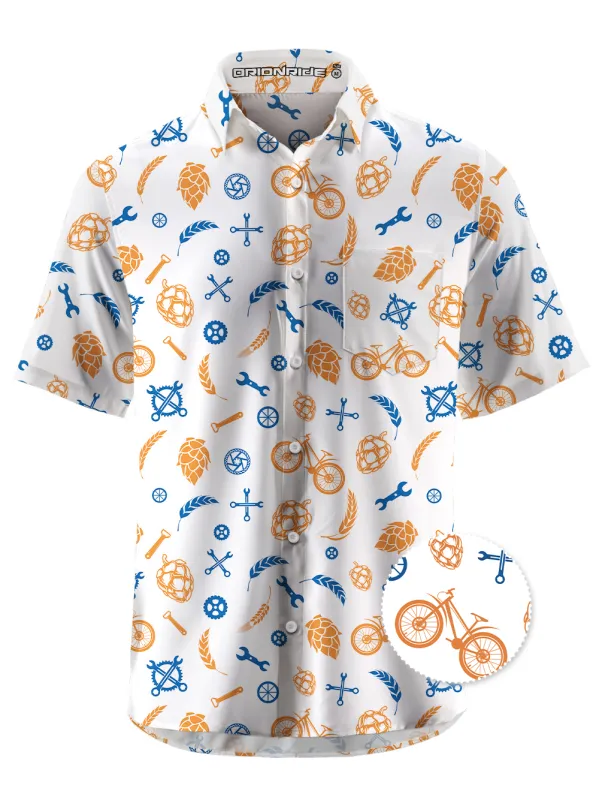 Orionride The Aroma Of Beer Ultra Lightweight Short Sleeves Hawaiian shirt made by Orionride
