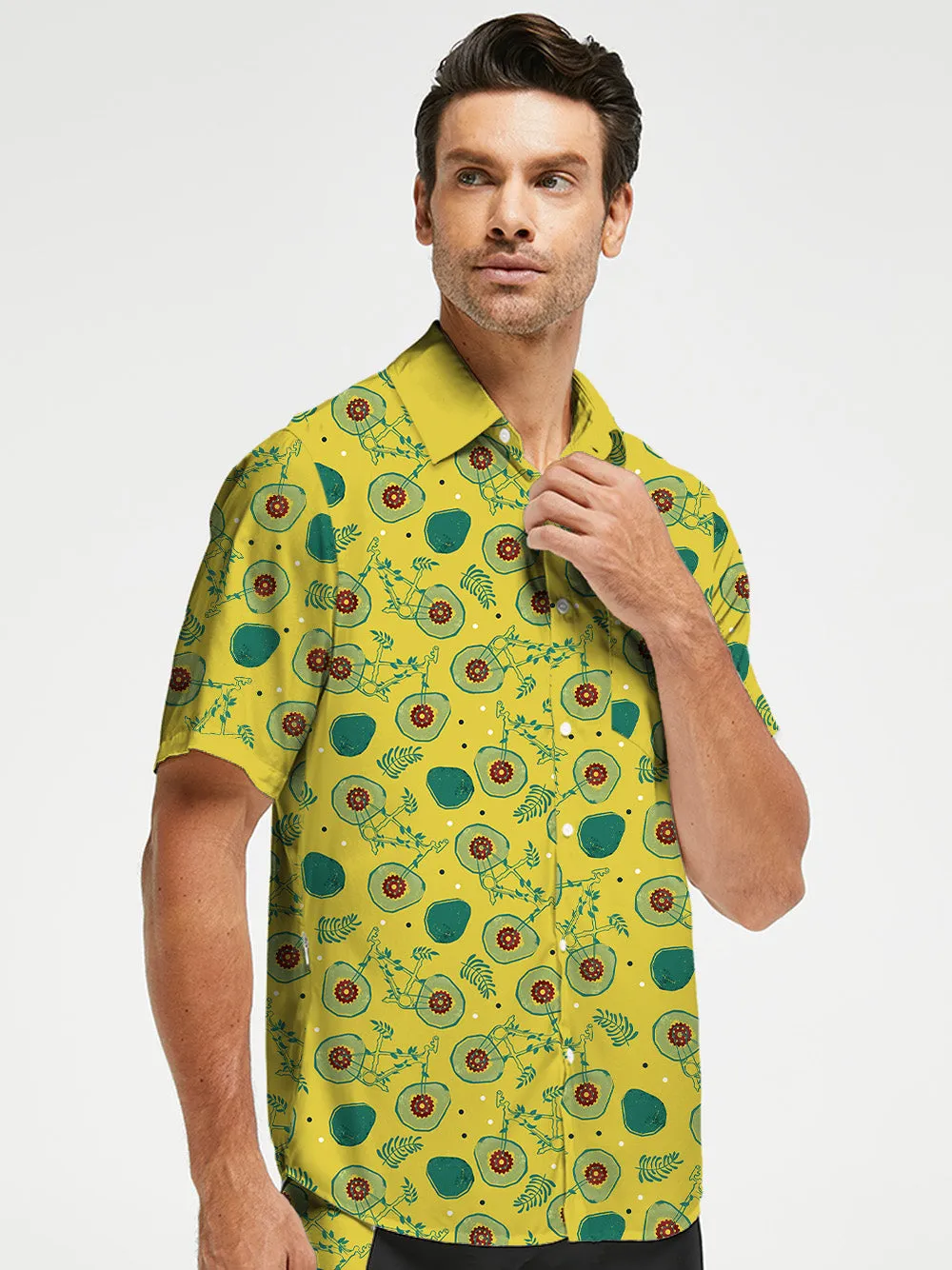 Orionride Juicy Avocado Ultra Lightweight Short Sleeves Hawaiian shirt sold by Orionride product image thumbnail 2