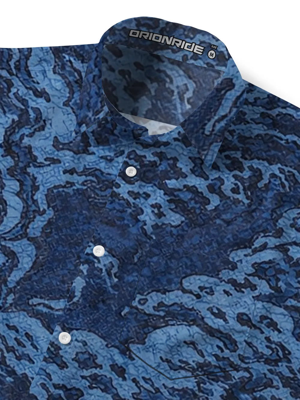Orionride Surging Waves Zipper Pockets Ultra Lightweight Short Sleeves Gravel Shirt sold by Orionride product image thumbnail 4