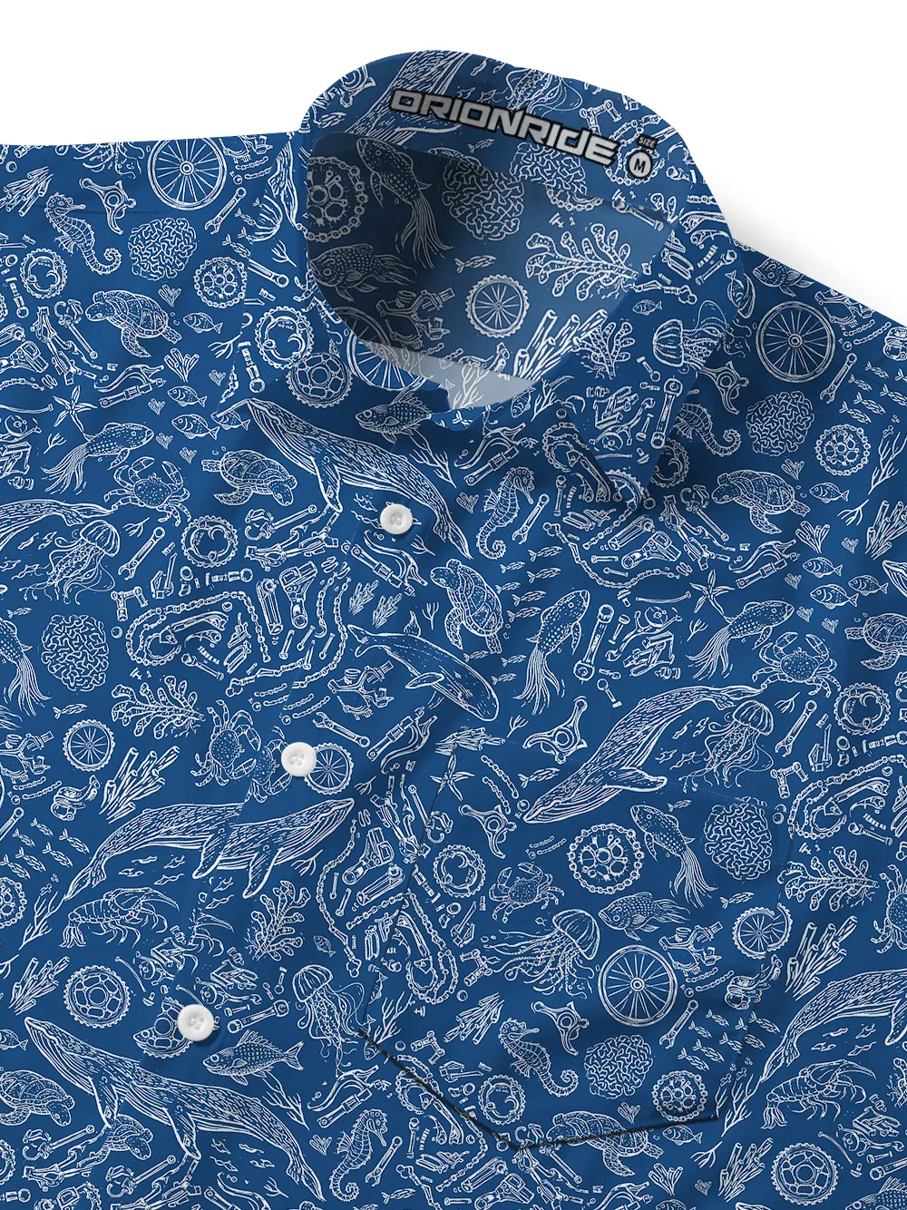 Orionride Marine Environment Zipper Pockets Ultra Lightweight Short Sleeves Gravel Shirt sold by Orionride product image thumbnail 4