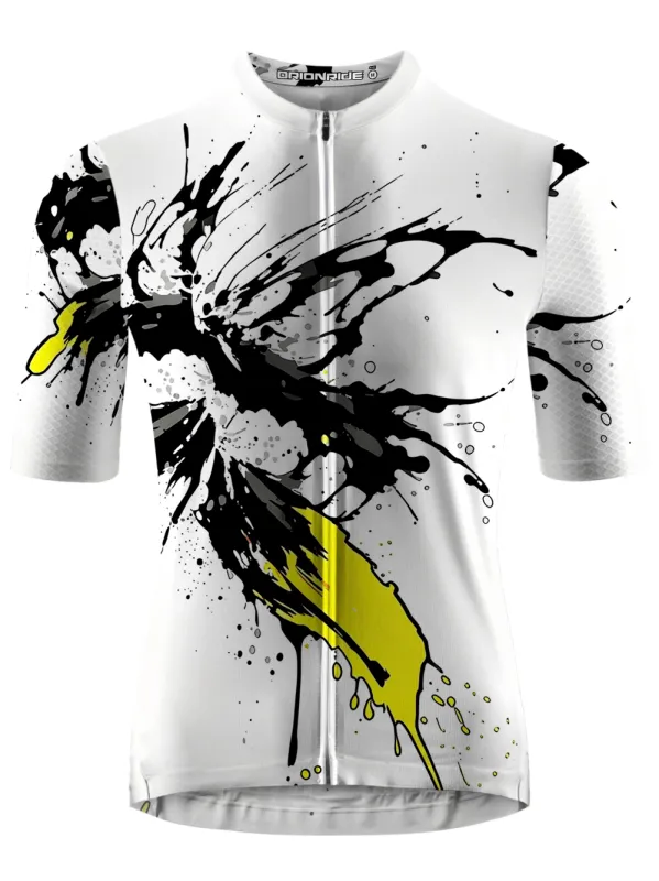 Orionride Ink Splatter Short Sleeves Cycling Jersey made by Orionride