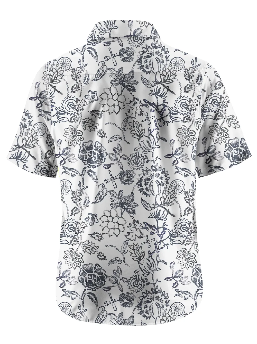 Orionride Line Drawing Flowers Zipper Pockets Ultra Lightweight Short Sleeves Gravel Shirt sold by Orionride product image thumbnail 3