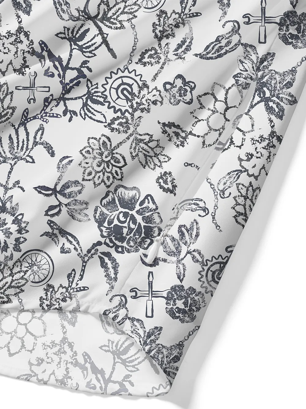 Orionride Line Drawing Flowers Zipper Pockets Ultra Lightweight Short Sleeves Gravel Shirt sold by Orionride product image thumbnail 5