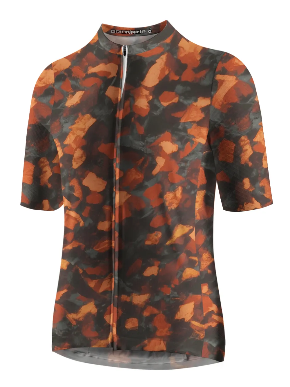 Orionride Orange Blocks Short Sleeves Cycling Jersey sold by Orionride product image thumbnail 2