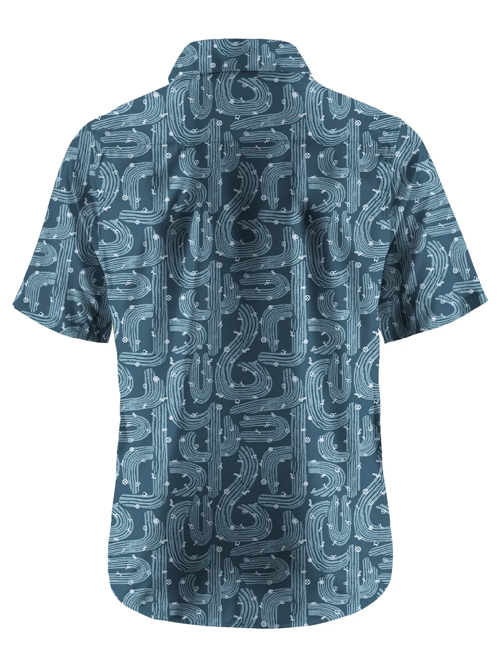 Orionride Striped Cactus Zipper Pockets Ultra Lightweight Short Sleeves Gravel Shirt sold by Orionride product image thumbnail 3