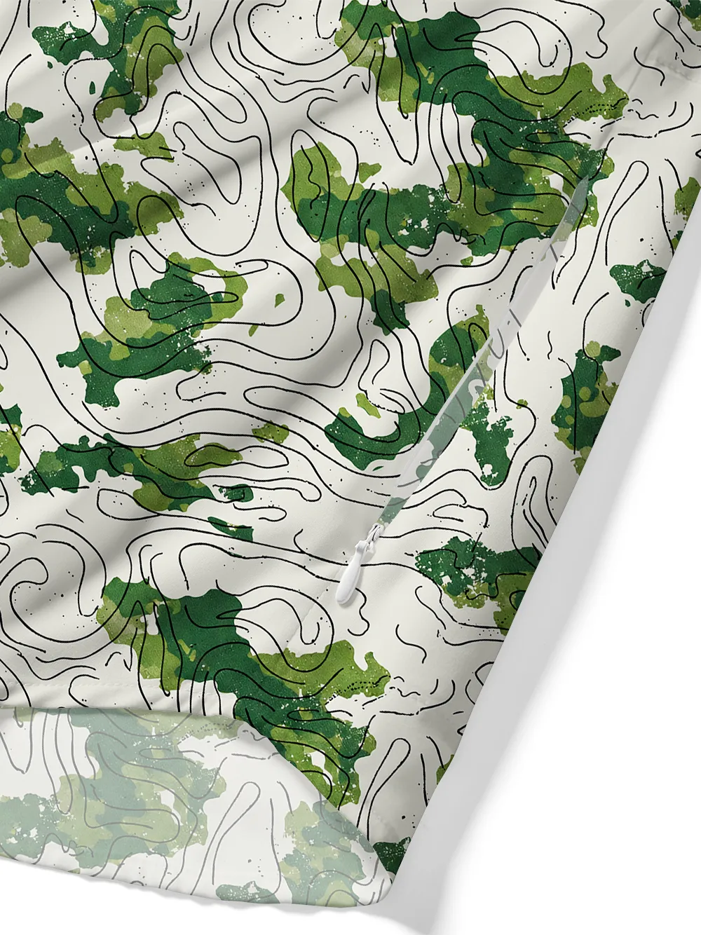 Orionride Green Contour Lines Zipper Pockets Ultra Lightweight Short Sleeves Gravel Shirt sold by Orionride product image thumbnail 5