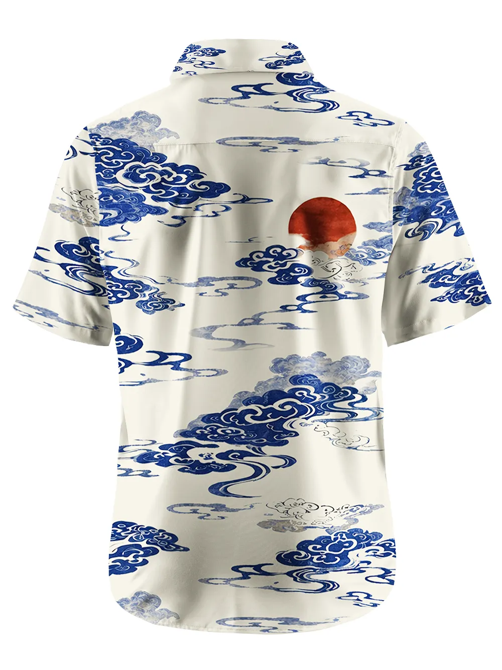 Orionride Auspicious Clouds Zipper Pockets Ultra Lightweight Short Sleeves Gravel Shirt sold by Orionride product image thumbnail 3