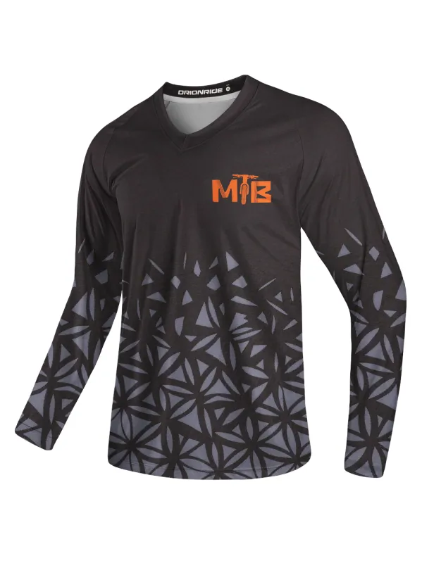Orionride Obsidian Lines Long Sleeve Downhill Jersey sold by Orionride