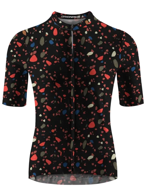 Orionride Dots Of Neon Lights Short Sleeves Cycling Jersey made by Orionride