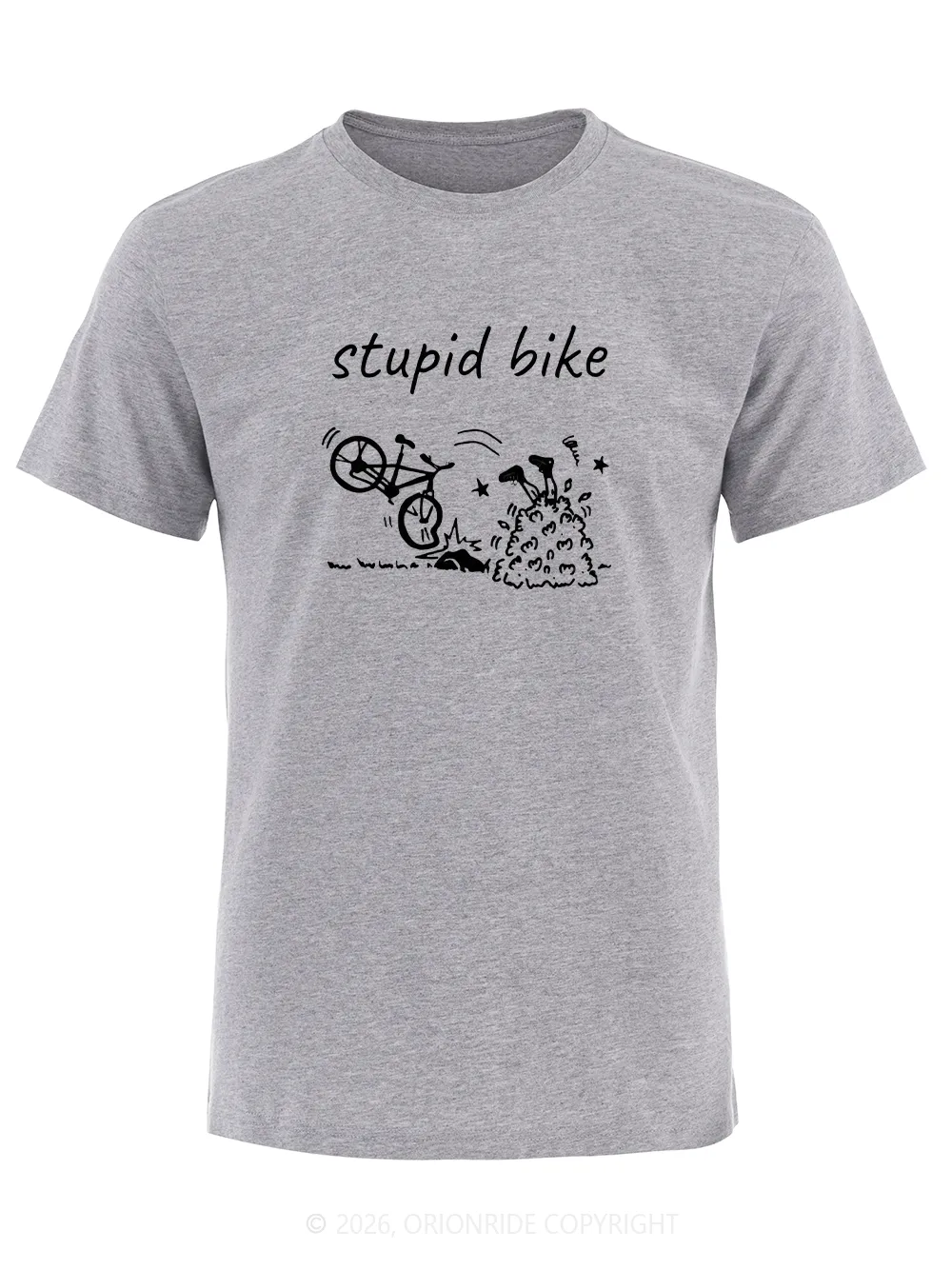 Orionride Stupid Bike Short Sleeves Bike T-Shirt sold by Orionride product image thumbnail 2