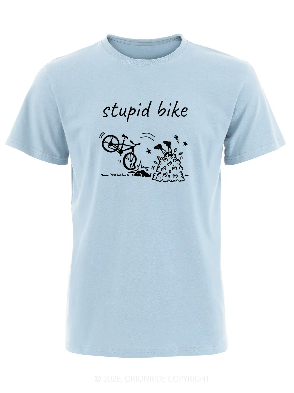 Orionride Stupid Bike Short Sleeves Bike T-Shirt sold by Orionride product image thumbnail 3