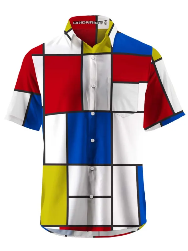 Orionride Art Road Zipper Pockets Ultra Lightweight Short Sleeves Gravel Shirt Custom sold by Orionride