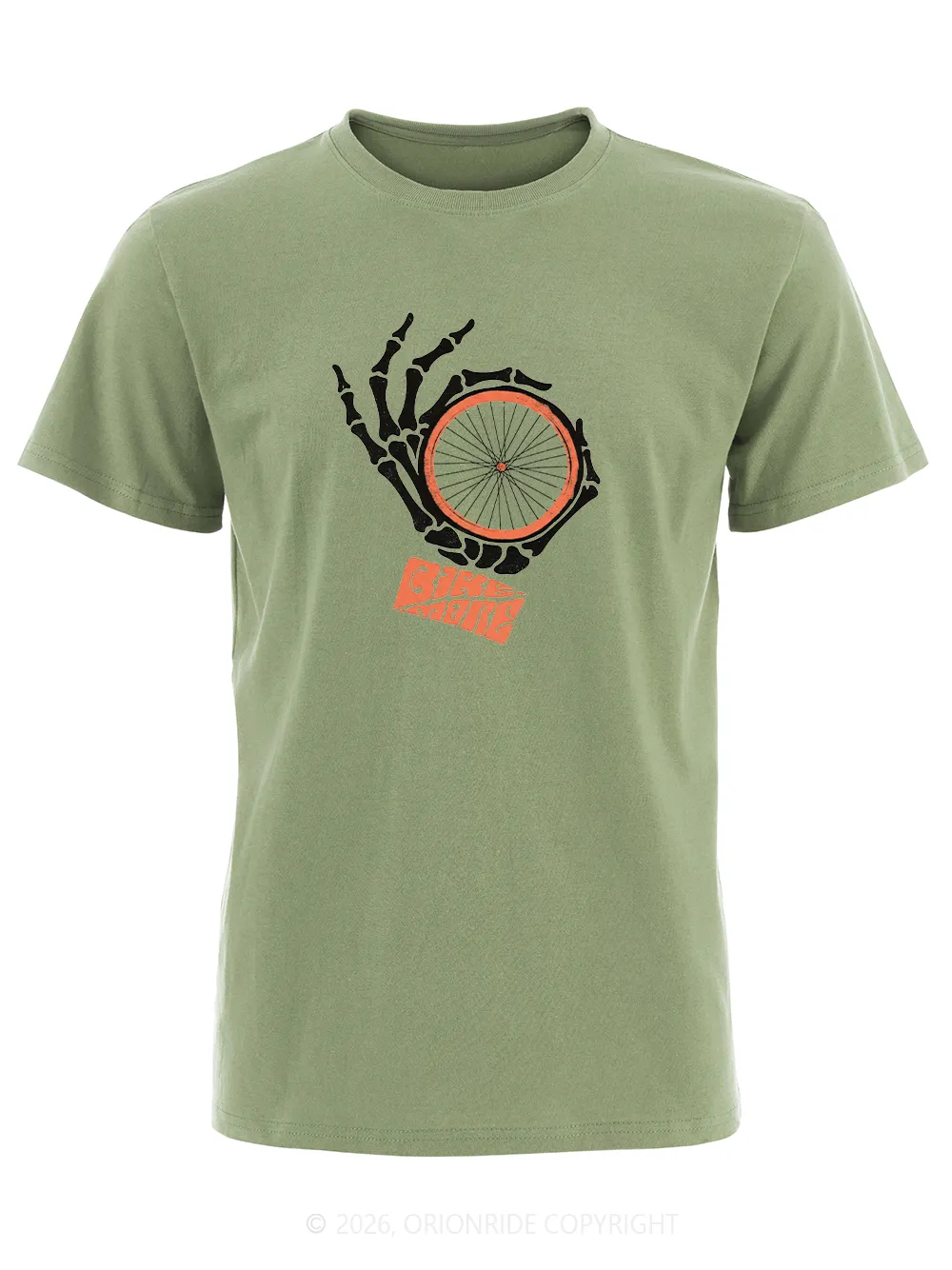 Orionride Skeleton Hand Short Sleeves Bike T-Shirt sold by Orionride product image thumbnail 2
