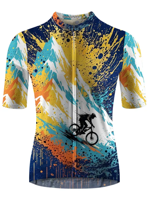 Orionride Cycling In Ink Splashes Short Sleeves Cycling Jersey sold by Orionride