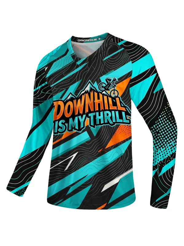 Orionride Downhill Is My Thrill Long Sleeve Downhill Jersey sold by Orionride